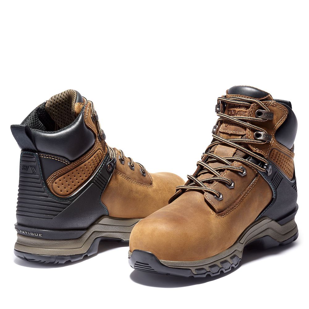 Timberland Womens Work Boots PRO® Hypercharge 6-Inch Composite-Toe Waterproof - Brown/Black - India